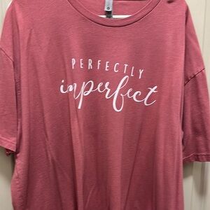 Perfectly Imperfect Pink Tee